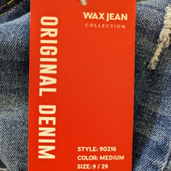 NWT Wax Jeans High Rise Distressed Original Denim Jeans 9 - Picture 6 of 8